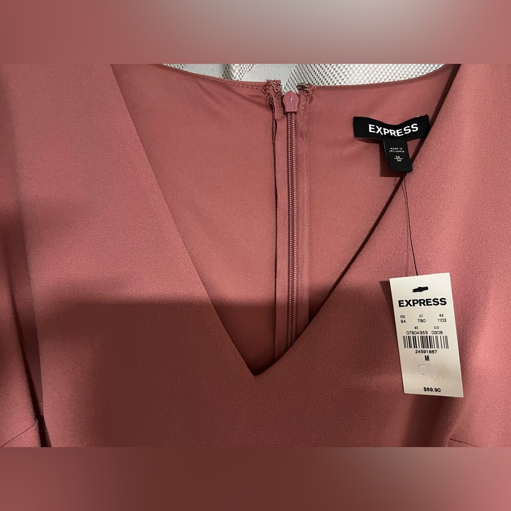 NWT: Express Mauve Cocktail Dress - Picture 4 of 4
